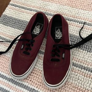 Burgundy Vans